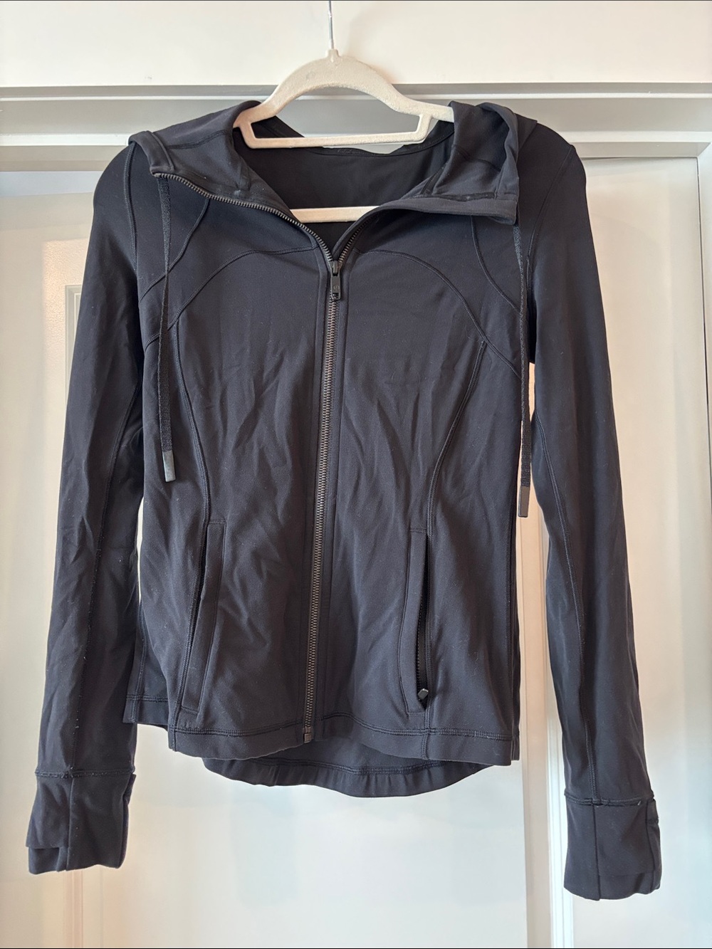 lululemon athletica Black Full-Zip Hooded Jacket